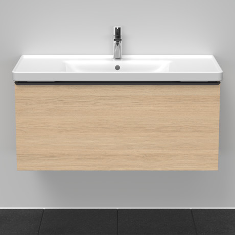 Тумба подвесная под раковину DURAVIT D-Neo DE425603030 984 мм х 452 мм, с одним выдвижным ящиком, натуральный дуб