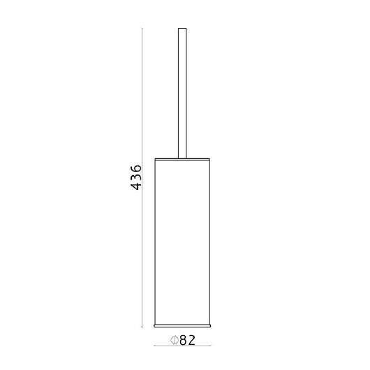 Напольный туалетный ёршик CISAL Xion XI090651D1 цвет Нержавеющая сталь