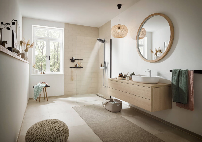 Стакан HANSGROHE WallStoris 27921670 Матовый чёрный