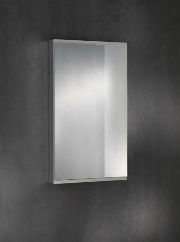 Зеркальный шкаф без подсветки KEUCO Royal Modular 2.0 800001060000000 настенный, с одной дверцей, петли слева, серебристый анодированный