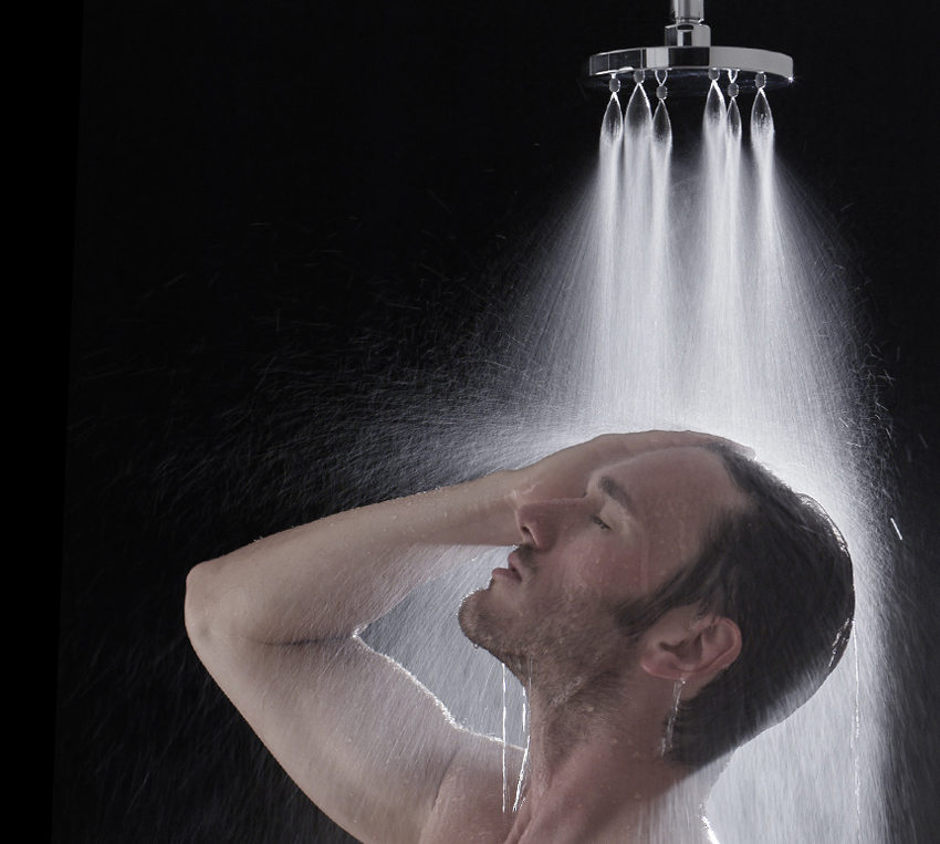 Верхний душ Bossini Nebulizair H19620G Хром с кронштейном