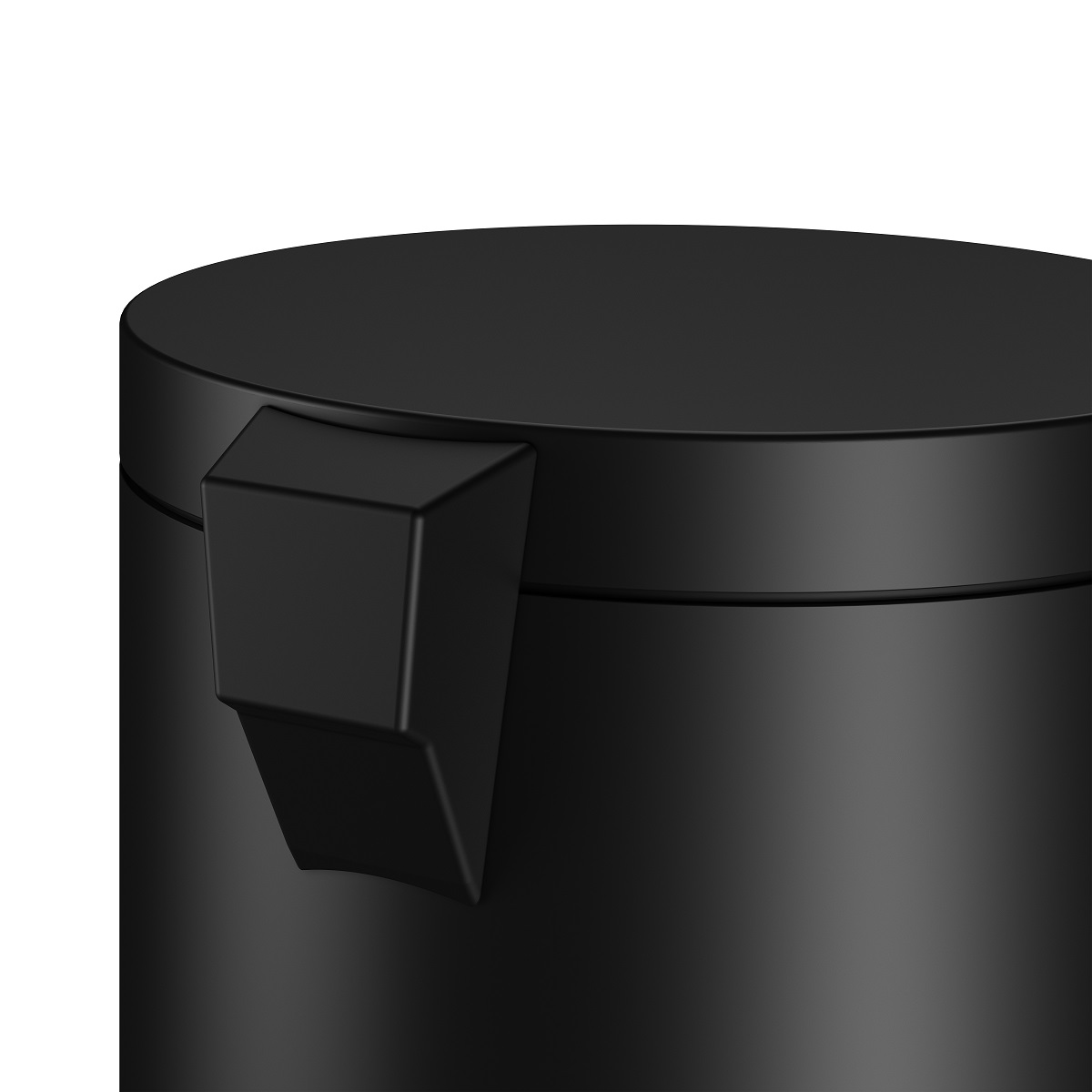 Ведро для мусора с крышкой 5 л KEUCO PLAN 04988 370000 Чёрный матовый