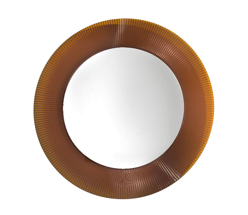 Зеркало с подсветкой   Laufen  Kartell  3.8633.3.081.000.1  круглое, 78 см,рама пластик цвет янтарь