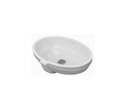 Умывальник встраиваемый снизу DURAVIT Jelsa 2401470028 с переливом, без площадки под смеситель, цвет Белый глянцевый