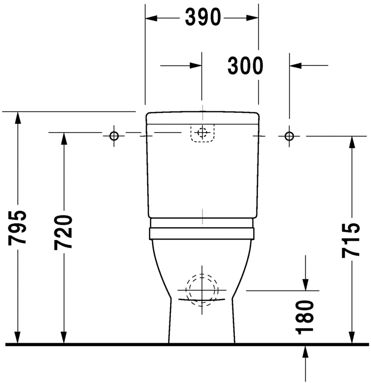 DURAVIT (Starck 3)Унитаз напольный 360х655мм, c покрытием HygieneGlaz, выпуск гориз., с крепежом, цвет белый