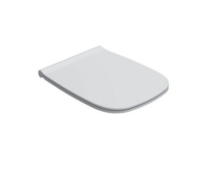 Сиденье для унитаза GLOBO GENESIS GN020BI 461 мм х 360 мм, съёмное, Soft-Close, белое глянцевое