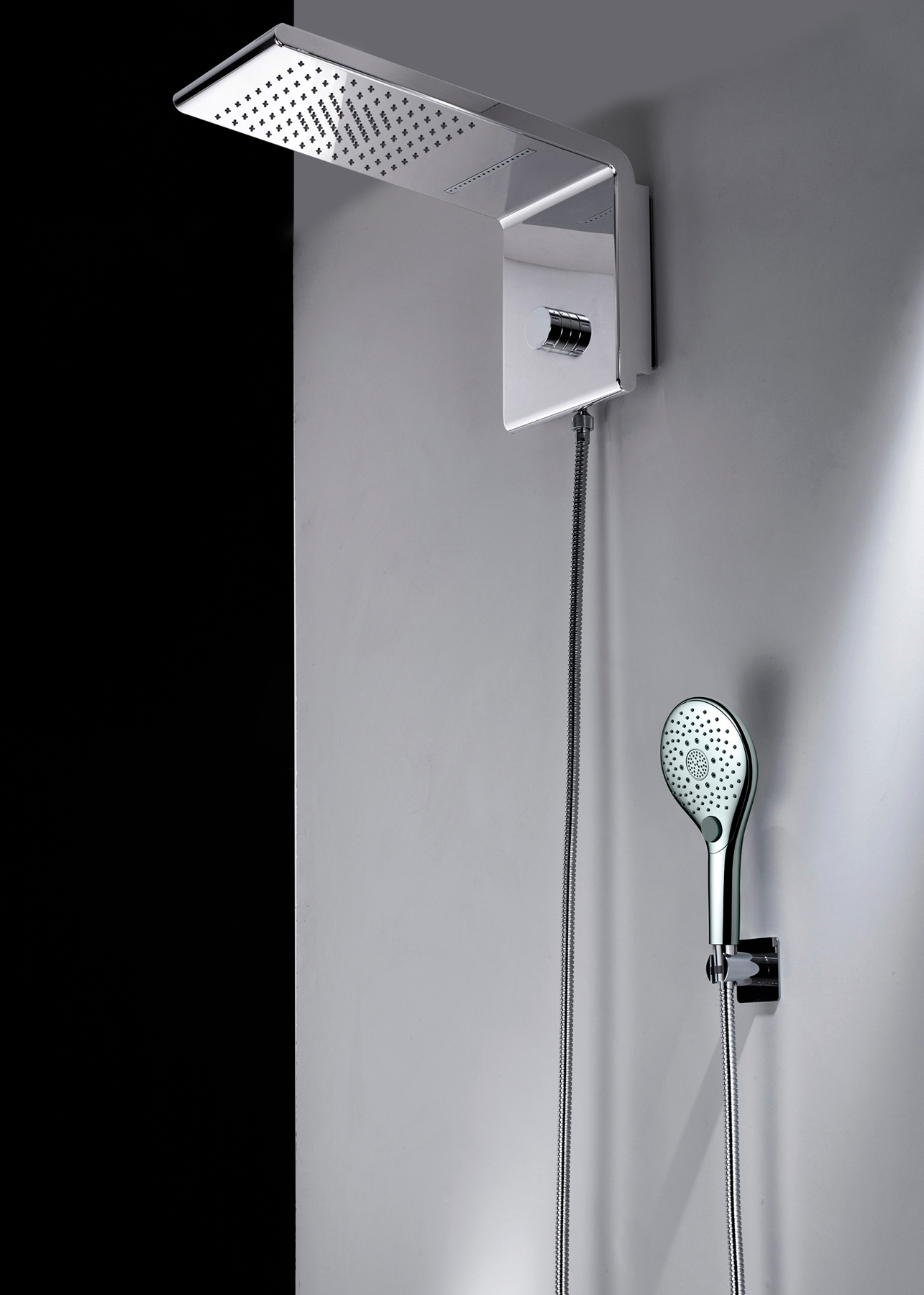 Настенный верхний душ Bossini Syncro-Rain RENOVATION SET 2 режима I00594.030 хром (изделие снято с производства)