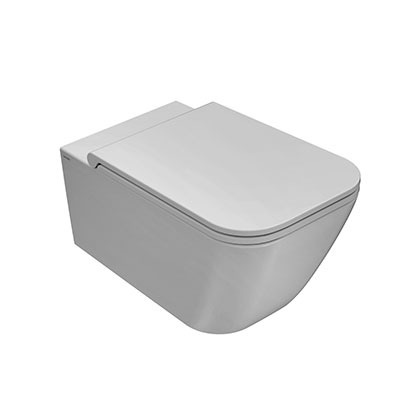 Сиденье для унитаза GLOBO STONE ST020BI 460 мм х 360 мм, съёмное, с Soft-Close, белое глянцевое