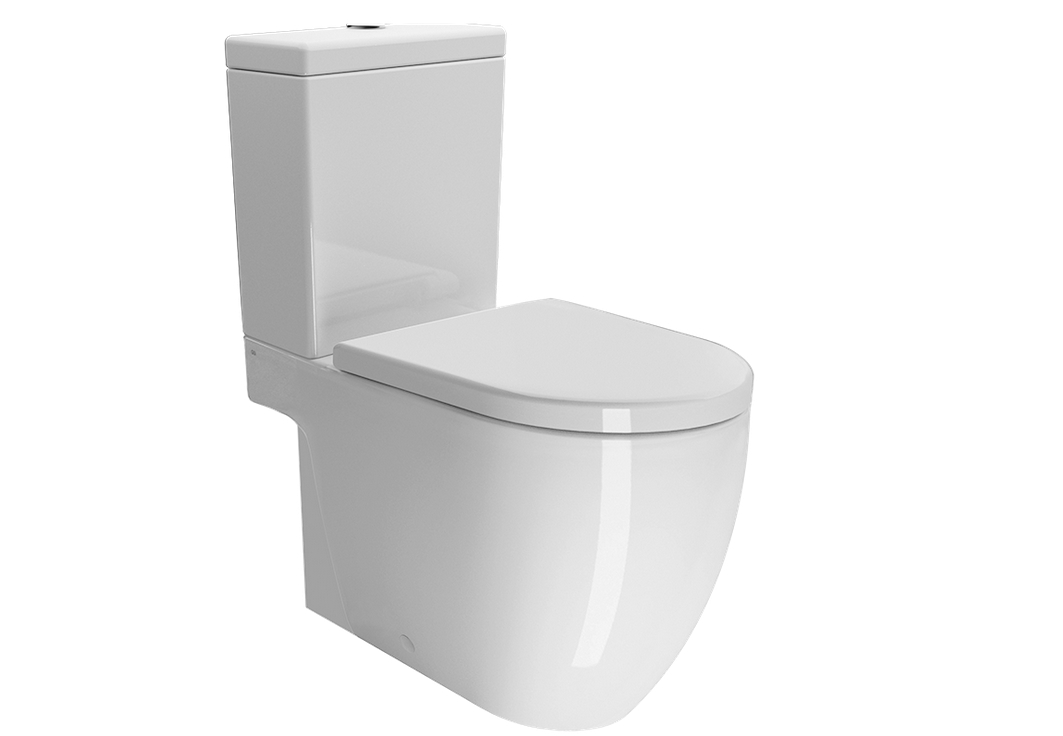 УЦЕНКА. Унитаз напольный (чаша)  GSI PURA 881711 680 мм х 360 мм, для крепежа FVB, белый глянцевый (изделие снято с производства) /Дефект: мелкий скол эмали сбоку