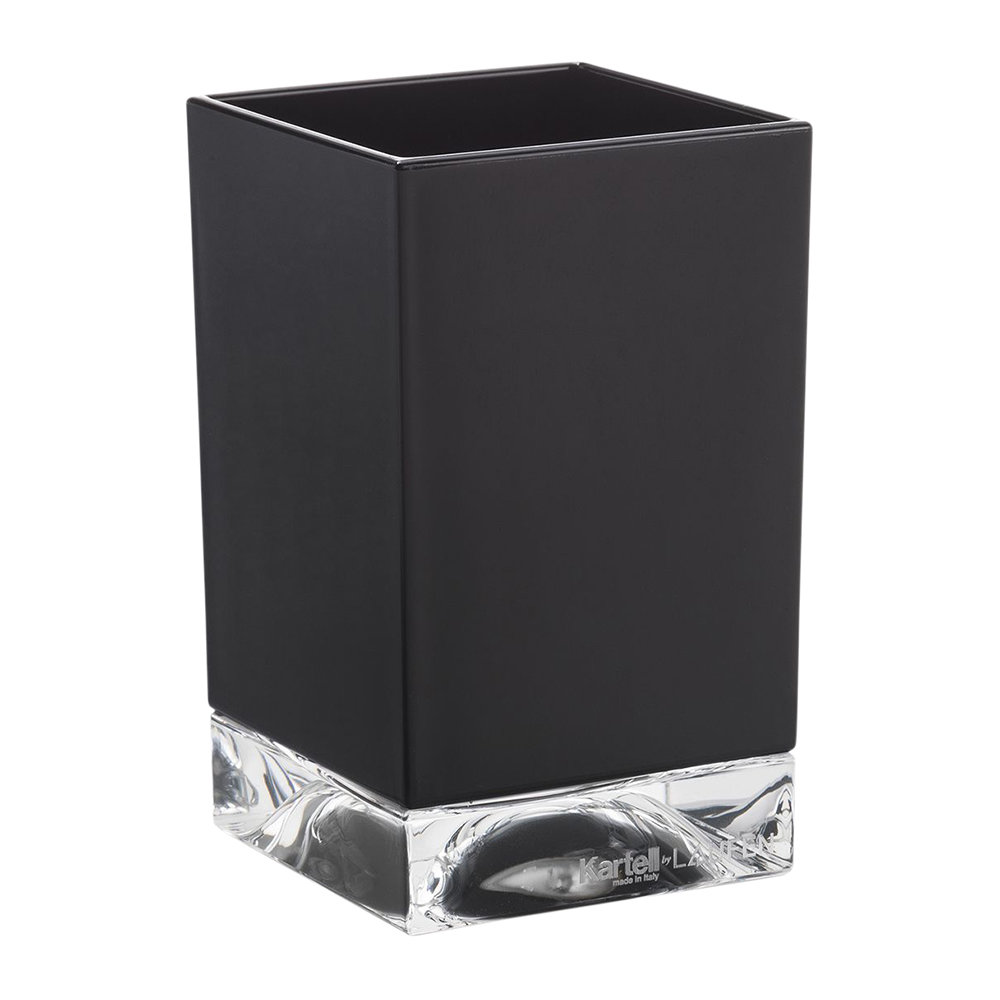 Стакан для зубных щеток Kartell by Laufen   3.8233.0.091.000.1   пластик, цвет плотный черный 
