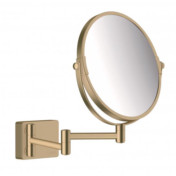Косметическое зеркало без подсветки HANSGROHE AddStoris 41791140 Шлифованная бронза