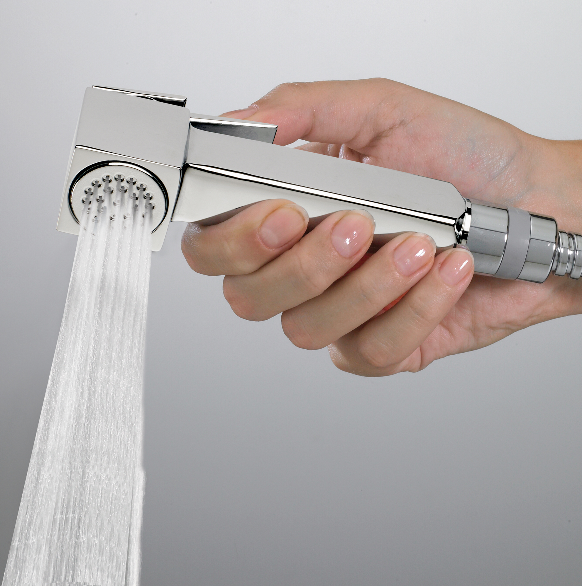 Гигиенический душ со смесителем Bossini Cube Brass E38003B.073 Черный матовый (комплект)