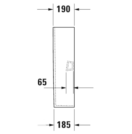 Пьедестал для раковины DURAVIT Duravit No.1 0858440000 190 мм х 170 мм х 720 мм, белый глянцевый