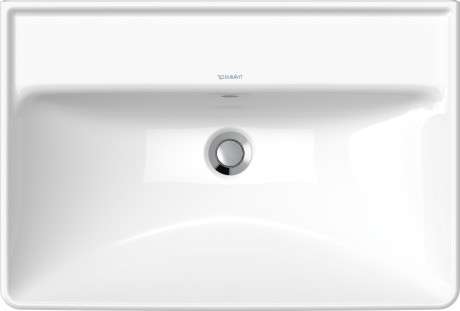 Раковина подвесная Duravit D-Neo 2366650060 650 мм х 440 мм, с переливом, без отверстия под смеситель, белая