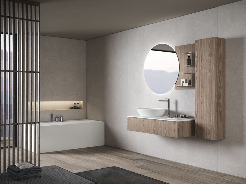 Зеркало круглое с LED подсветкой BMT GALAXY 801424072010/801999000130  700х700х30 мм