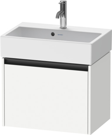 Тумба подвесная под раковину DURAVIT KETHO.2 K25073018180000 390 мм х 584 мм х 440 мм, 1 выдвижной ящик, белый матовый