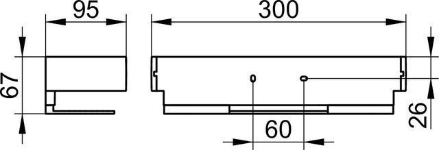Полка (корзинка) подвесная для ванной комнаты KEUCO EDITION 11 11158 130000 Чёрный шлифованный хром