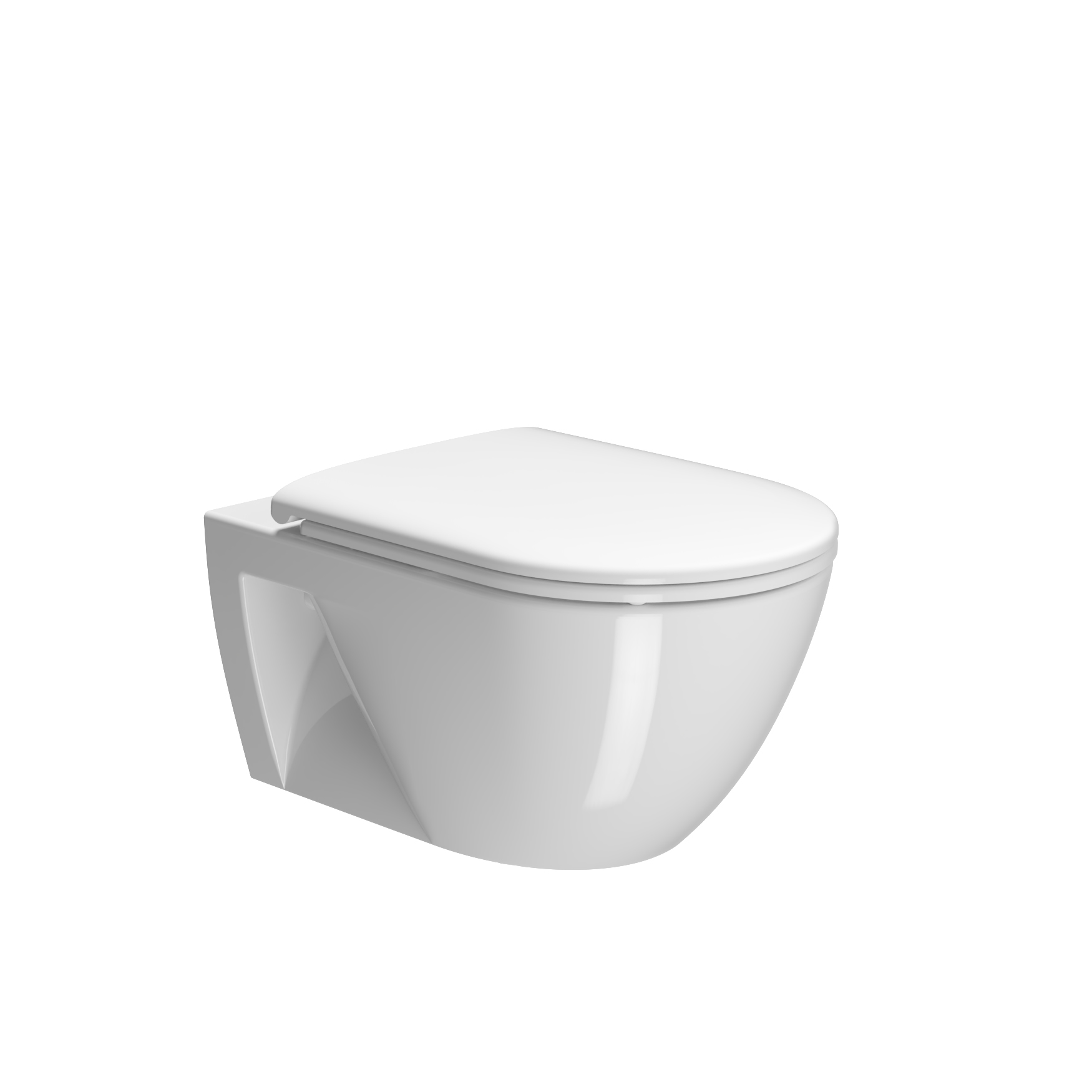 Унитаз подвесной безободковый GSI PURA ECO 880711 Swirlflush, белый глянцевый