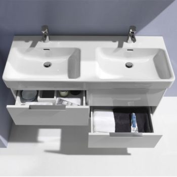 Тумба подвесная Laufen  Base for Pro S  4.0249.4.110.261.1   116 см,  под раковину  Pro S  8.1496.6, 4 ящика, цвет белый глянцевый
