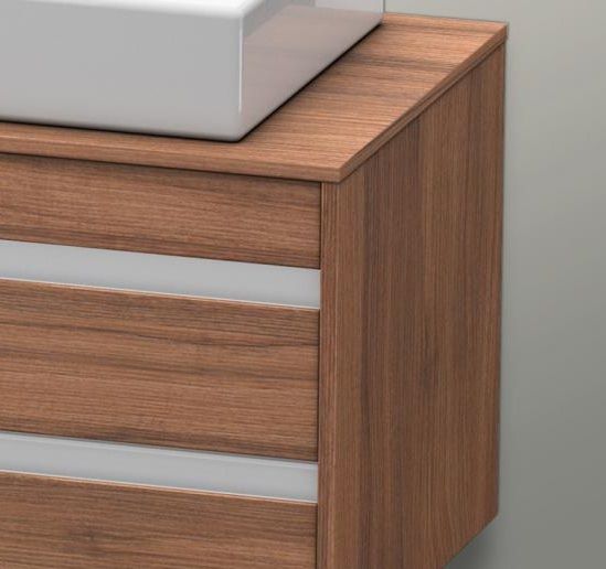 Тумба подвесная под раковину Duravit Ketho KT6657R7979 с четырмя выдвижными ящиками, орех натуральный