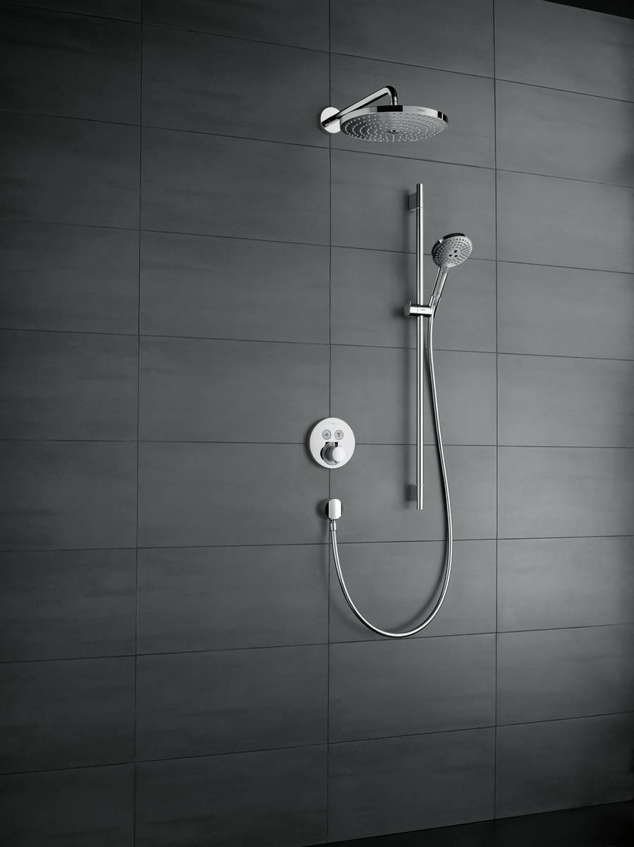Душевой гарнитур  со штангой 90 см Hansgrohe Raindance Select S/Unica Comfort 26322400 Хром/Белый