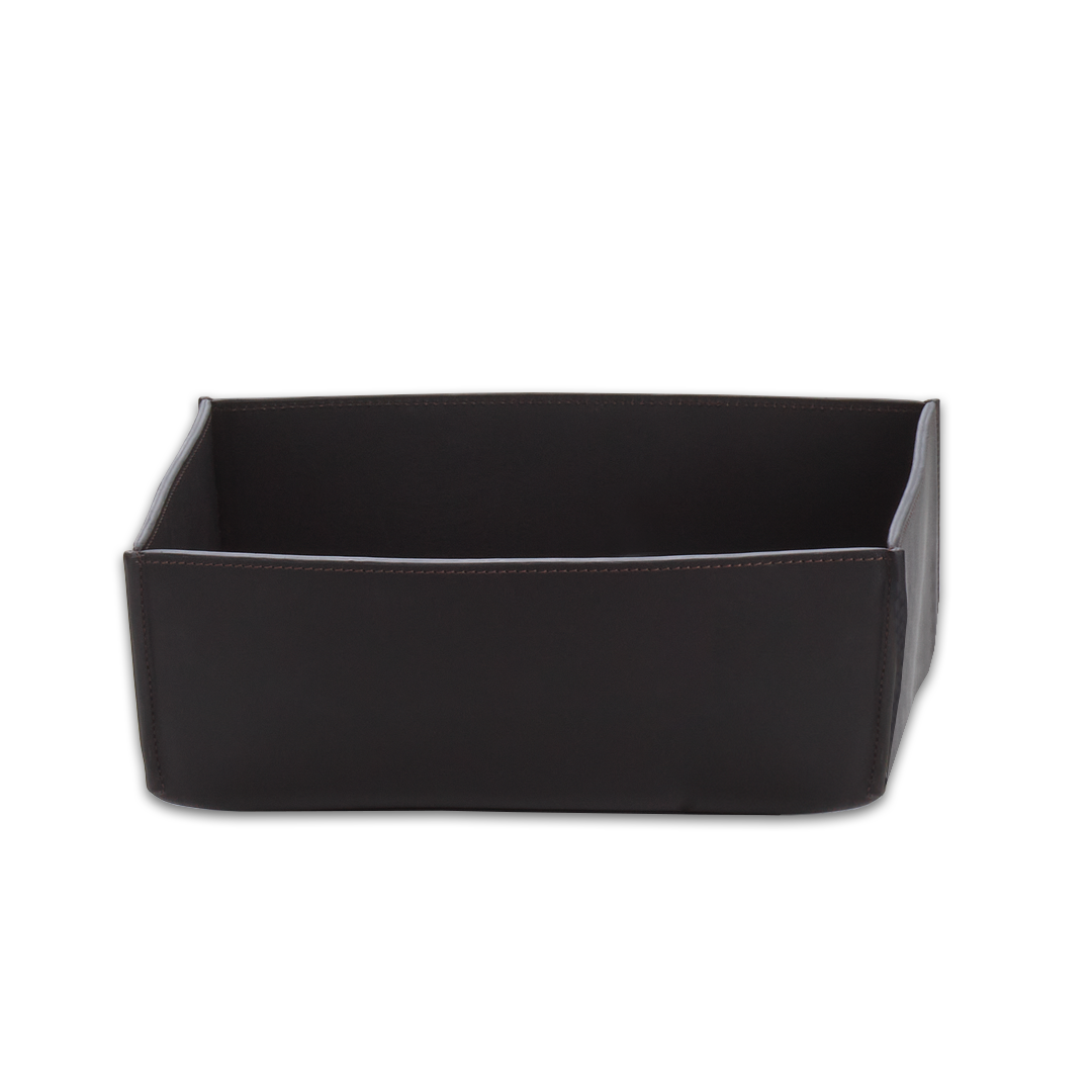 Коробка универсальная, натуральная кожа DECOR WALTHER (NAPPA UTB) 0938590   10 X 25 X 17,5 см, цвет  черно-коричневый (BLACK BROWN)
