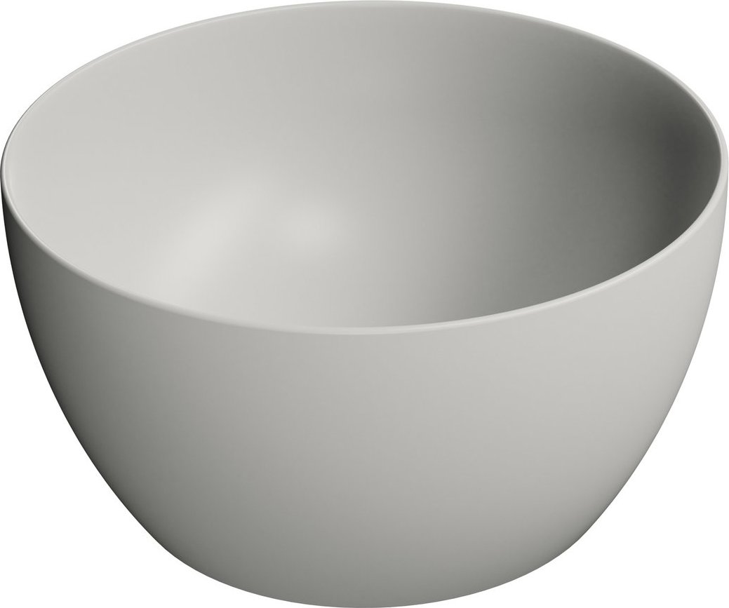 Раковина-чаша накладная круглая GSI PURA 885217 420 мм х 420 мм, без отверстия под смеситель, цвет Cenere Matte