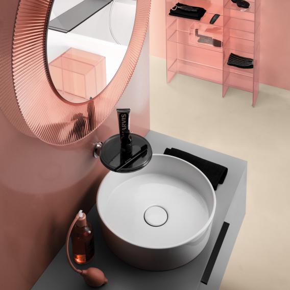 Зеркало круглое   Laufen  Kartell  3.8633.1.093.000.1  78 см, рама пластик розовый пудровый