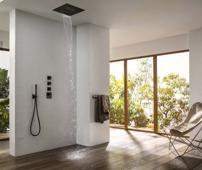 Ручной душ цилиндрической формы ALMAR EasyBrass hand shower E082091.MB цвет Чёрный матовый