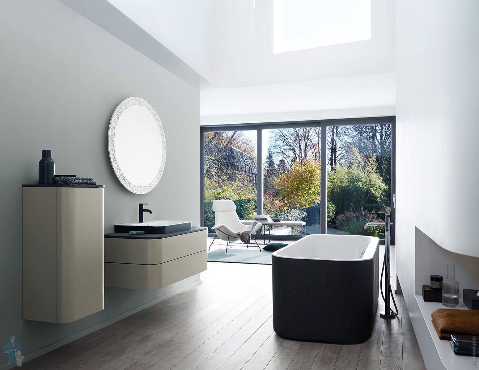 Тумба подвесная для консоли Duravit Happy D.2 Plus HP497107575 лен