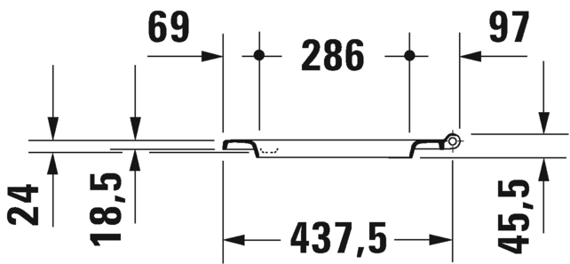 Унитаз подвесной с сиденьем Duravit  Me By Starck HygieneFlush 45790920A1 с вертикальным смывом, безободковый (Rimless), белый