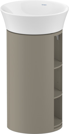 Тумба напольная DURAVIT White Tulip WT42390H2H2 750 мм х 410 мм, каменно-серый глянцевый
