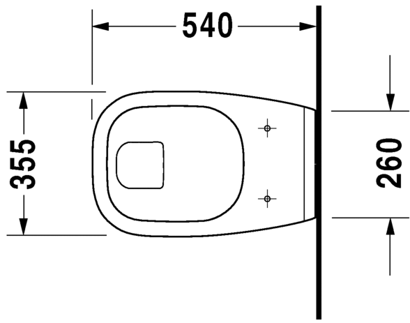Подвесной унитаз Duravit D-Code 22100900002 54 см белый