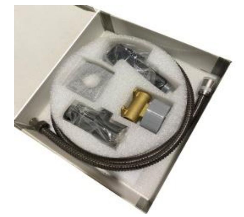 Комплект гигиенический с прогрессивным смесителем BOSSINI CUBE BRASS E38001B.083 с лейкой и шлангом, цвет чёрный хром