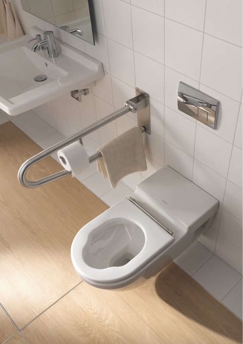Подвесной унитаз Duravit Starck 3 2203090000 70 см для инвалидов