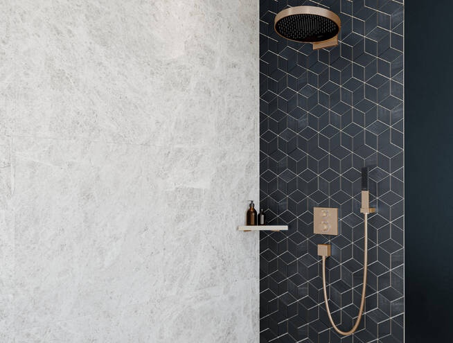 Ручной душ - палочка HANSGROHE Rainfinity 100 1 jet 26867340 c EcoSmart, цвет Чёрный шлифованный хром