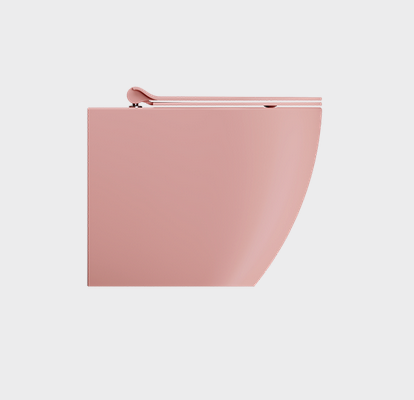 Унитаз приставной GSI PURA 880324 550 мм х 360 мм, Swirlflush, для крепежа FISSVBT, цвет матовый Blush