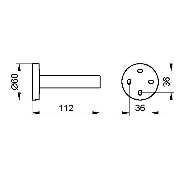 Держатель для запасных рулонов Keuco Edition 90 19063 010000  хром