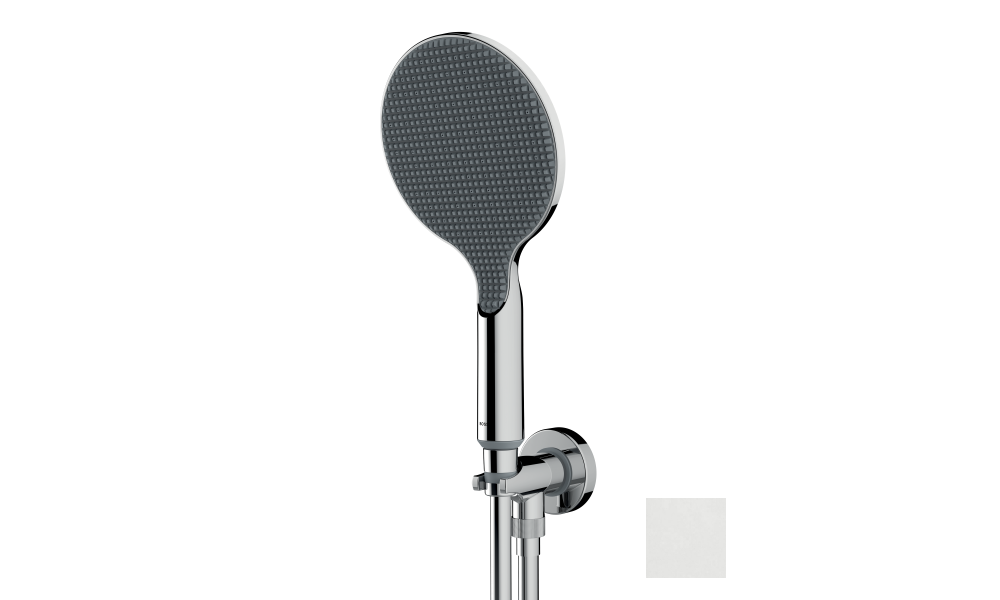 Душевой комплект BOSSINI Apice CE3002C.045 с ручным душем, держателем и шлангом, белый матовый (изделие снято с производства)