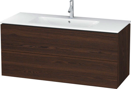 Тумба подвесная под раковину Duravit L-Cube LC624306969 орех брашированный