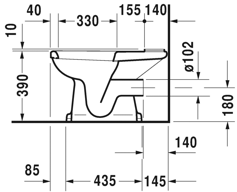 Бачок для унитаза Duravit 1930 0872200005 подвод воды справа или слева