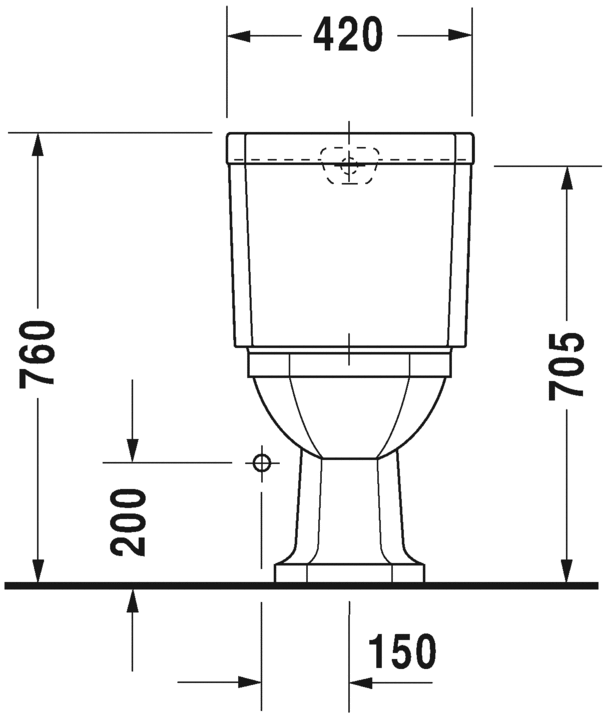 Напольный унитаз Duravit 1930 0227010000 белый