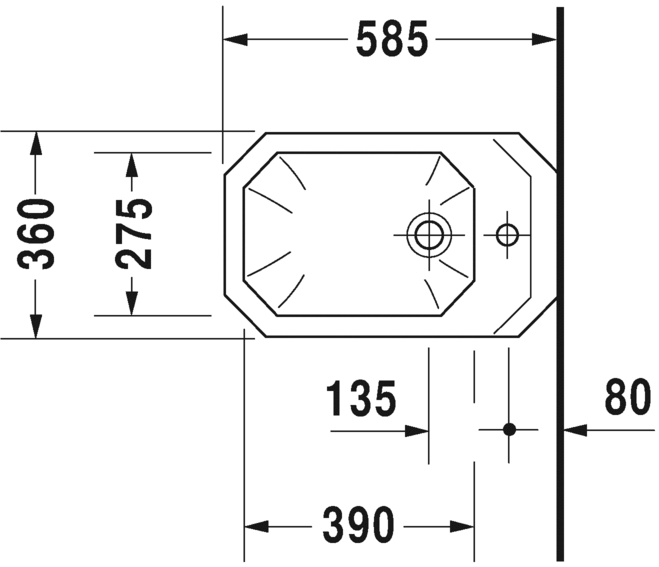 Подвесное биде Duravit 1930 0266100000 белое