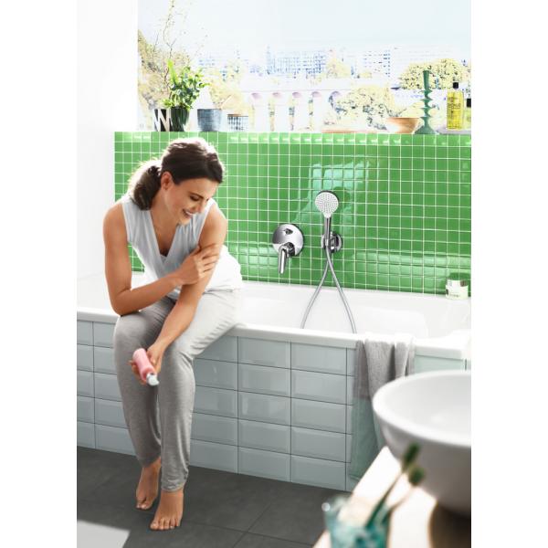 Ручной душ Hansgrohe Crometta 100 Multi 3jet 26823400 Белый/Хром