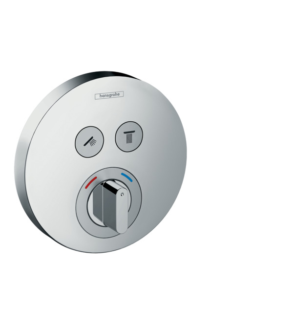 Термостат для душа Hansgrohe ShowerSelect S 15748000 для 2 потребителей хром