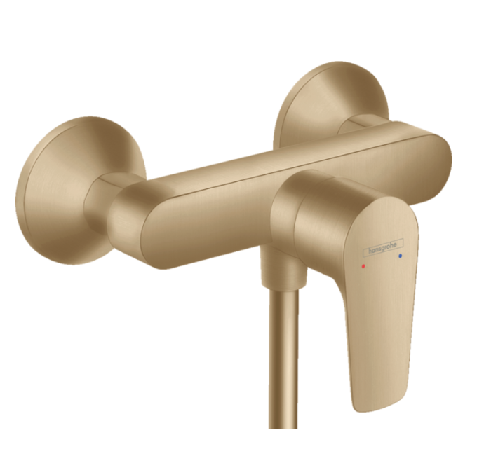 Однорычажный смеситель для душа внешнего монтажа HANSGROHE Talis E 71760140 цвет Шлифованная бронза