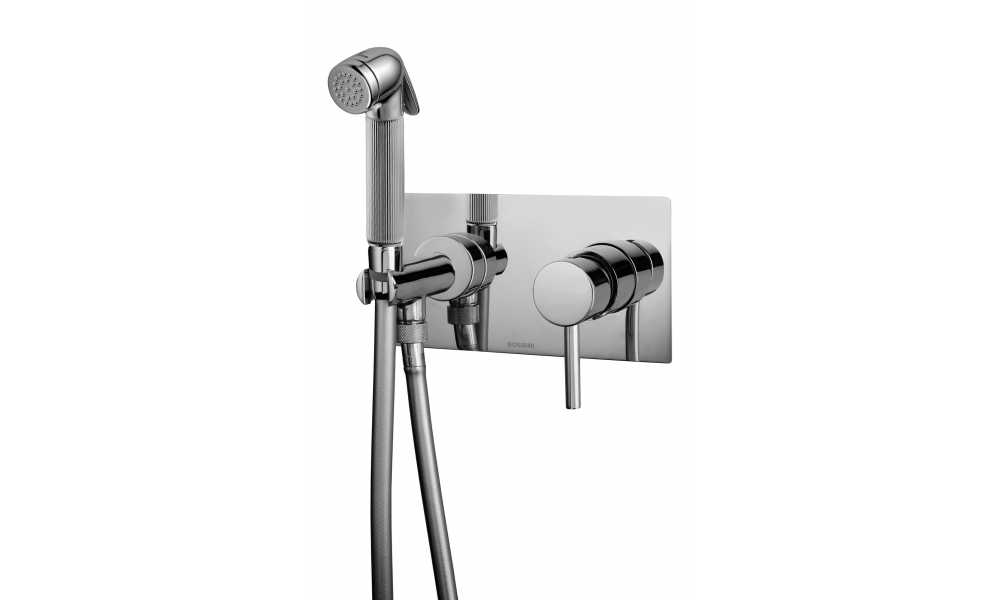 Гигиенический душ со смесителем Bossini Nikita Brass Z005397 Хром (комплект)