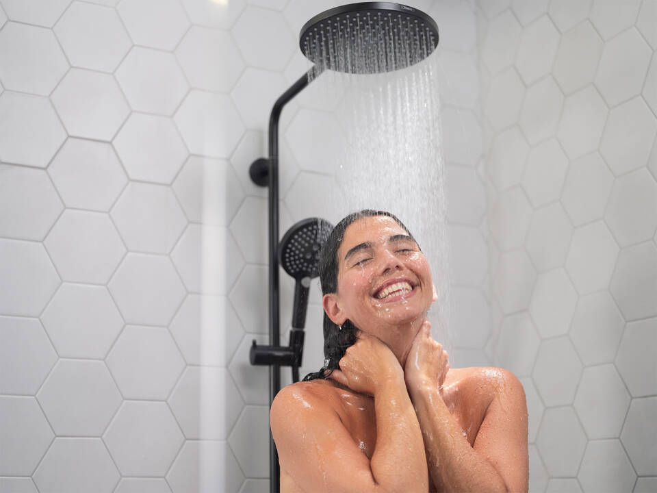 Верхний душ круглый без держателя HANSGROHE Raindance S 27623670 240 1jet, цвет Чёрный матовый