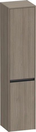 Высокий шкаф с двумя дверцами петли справа DURAVIT KETHO.2 K21329R35350000 360 мм х 400 мм х 1760 мм, дуб терра