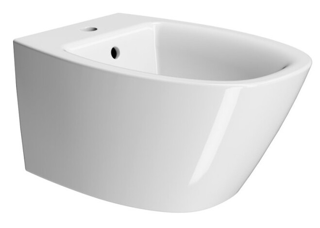 Биде подвесное GSI MODO+ 8465FR5111 540 мм х 370 мм, с отверстием под смеситель, c креплением, цвет Белый глянцевый (старый артикул 8465111 / 8465FR2111 )